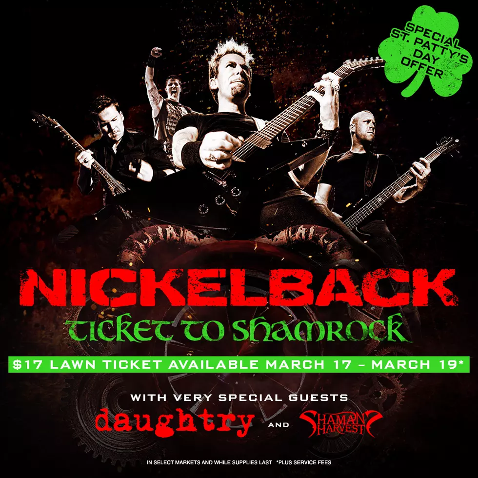 Lawn Tickets for Nickelback at SPAC Just $17 St. Patrick&#8217;s Day Weekend