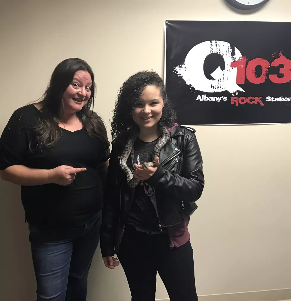 Moriah Formica Brings a Snake Into Our Studio and Talks The Voice Knockout Rounds