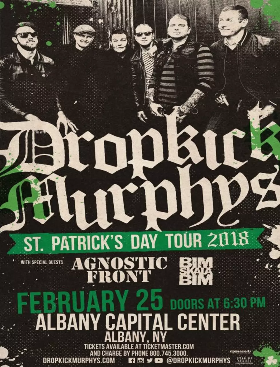 Celtic Rockers Dropkick Murphys to Play Albany Capital Center  