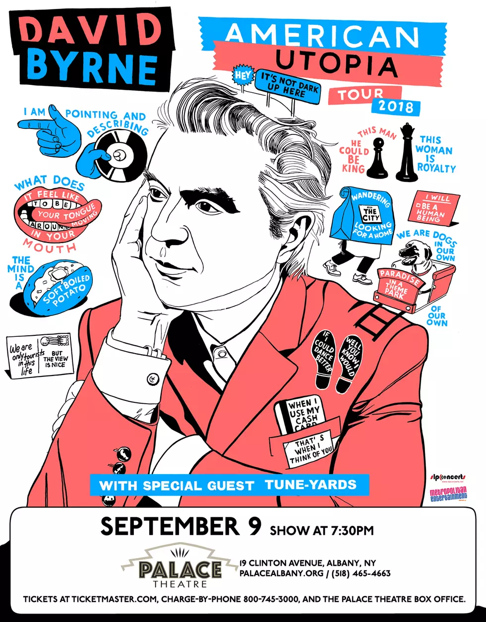 David Byrne to Play the Palace Theatre in Albany