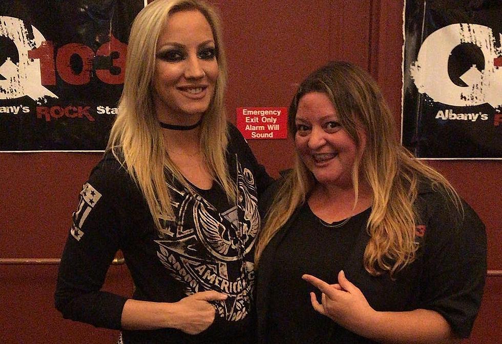 Q103 Talks With Alice Cooper Shredder Nita Strauss at the Palace 