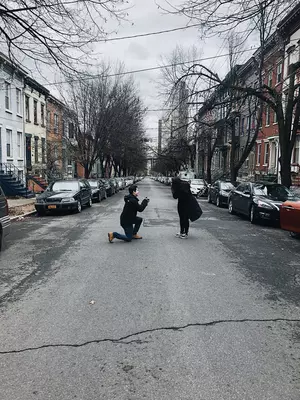 Couple Recreates State Champs Album Cover for Proposal