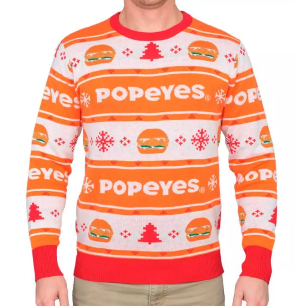 Popeye’s Chicken Sandwich Is Now An Ugly Christmas Sweater