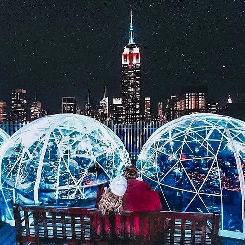 Enjoy A Warm Plastic Igloo Overlooking Mohawk Harbor In Schenectady