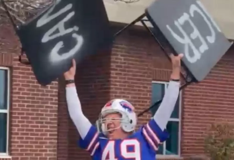 Bills Fan Beats Cancer and Celebrates Bills Mafia Style