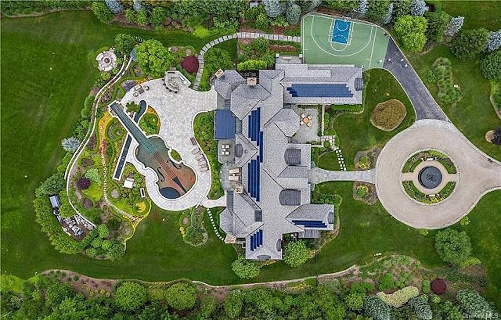 Jump Right In on $7.5 Million NY Estate with Violin-Shaped Pool