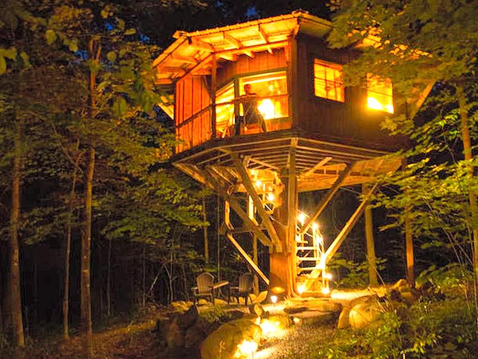 You Can Stay In This Awesome Octagon Adirondack Tree House