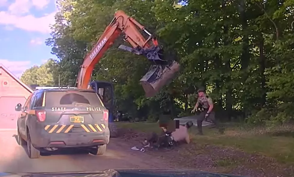 WATCH: State Police Get Attacked by Man Using an Excavator