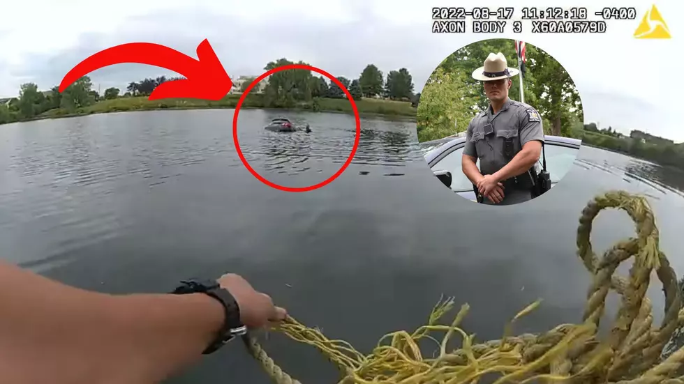 WATCH: Heroic NY State Trooper Saves Man’s Life After Car Plunges Into Pond!