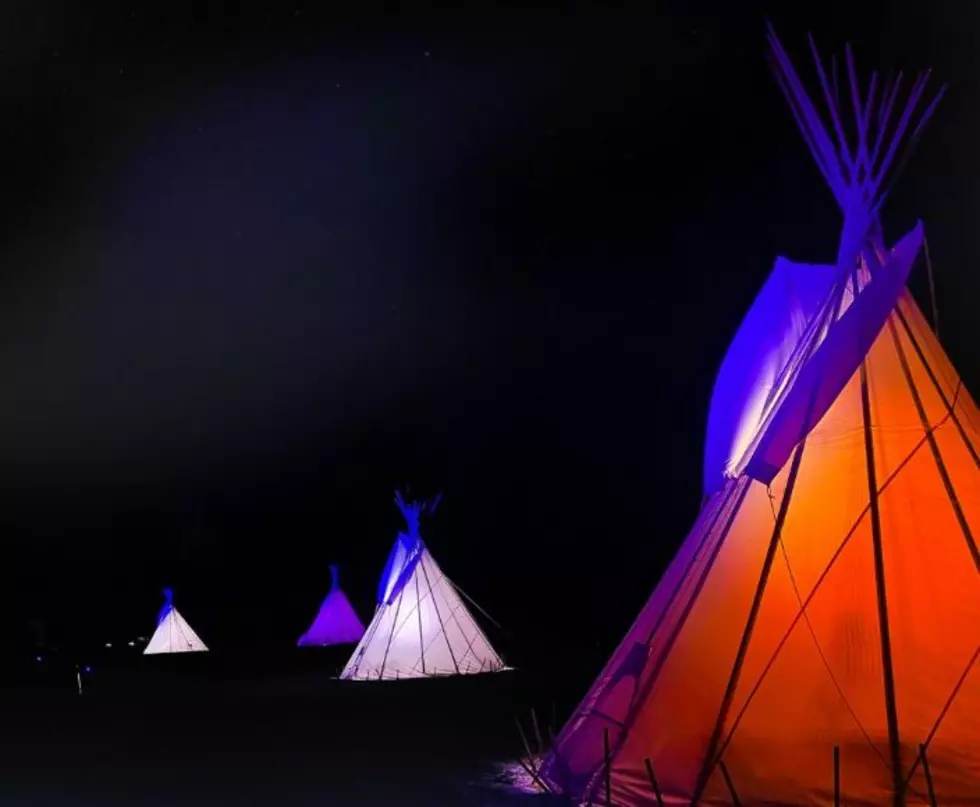 New York State Thruway Decorated with Teepees