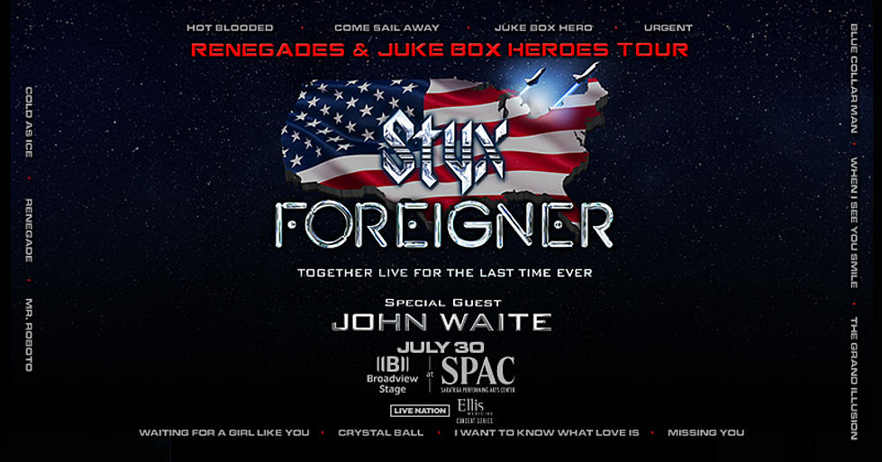 This Win On the App Weekend, Score Tickets to See Foreigner and Styx in Saratoga