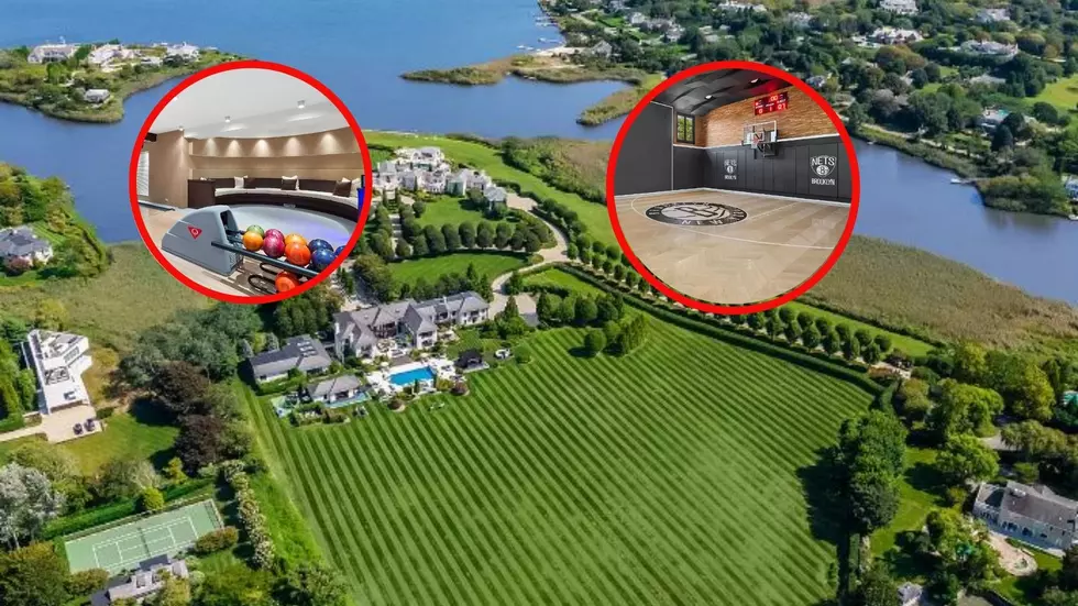 New York Home With Shark Tank, Basketball Court and Moat