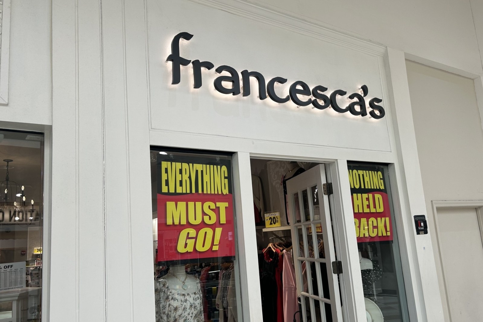 Francesca’s Announces All Stores Closing Including Crossgates Location
