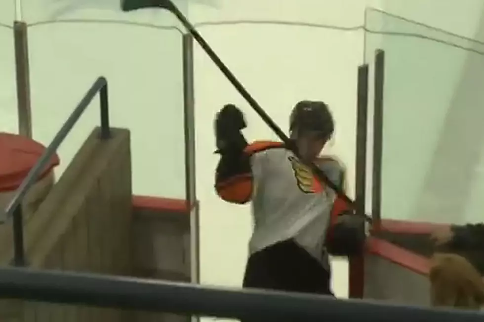 Ouch! Hockey Player Almost Decapitated — With His Own Stick