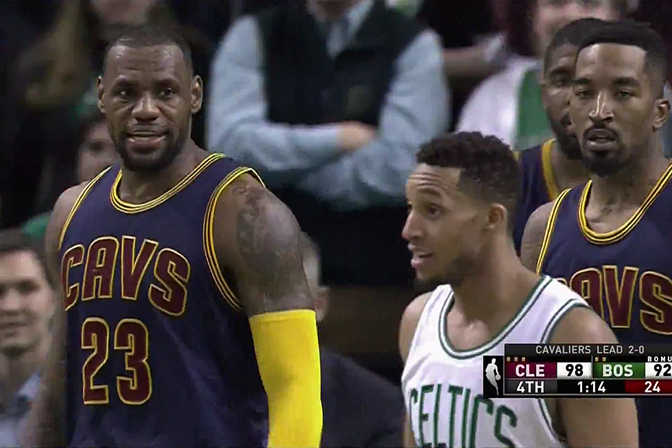 LeBron James Rejects Evan Turner at the Rim, Tells Him ‘You Tried’ [VIDEO]