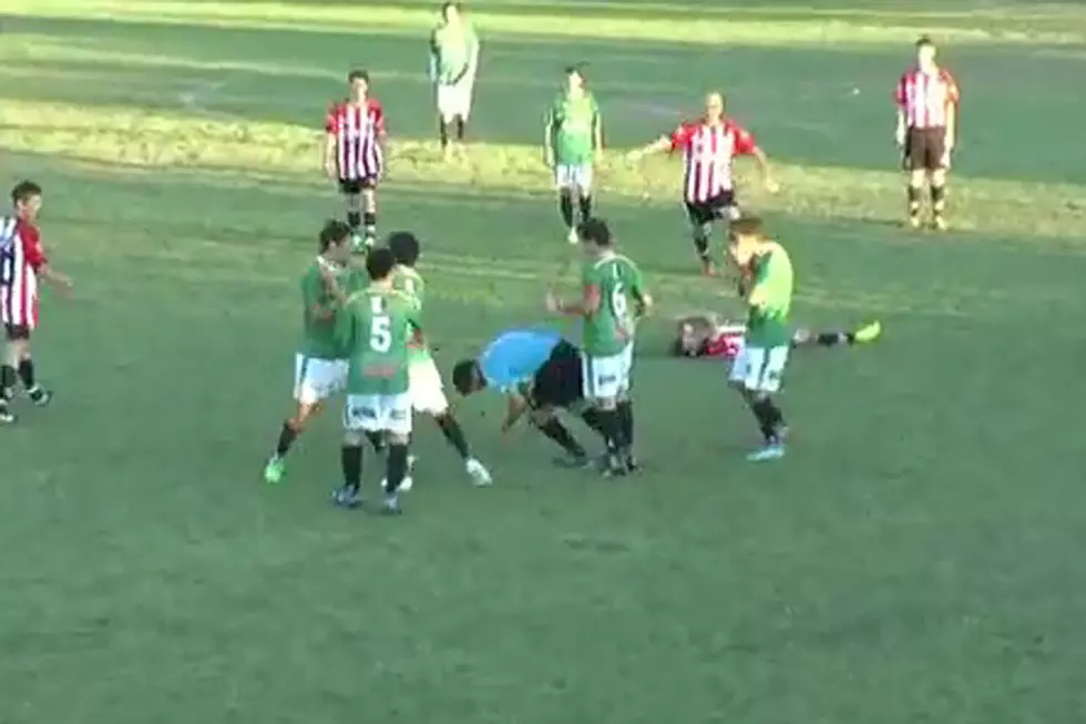 Irate Soccer Player Gets Yellow Card, Knocks Referee’s Lights Out