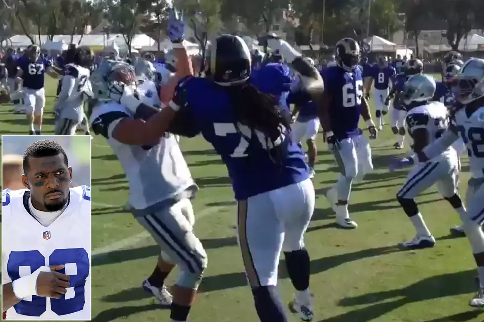 The Cowboys and Rams Had a Fight – Dez Bryant Got Punched in the Face & Lost a Diamond Earring