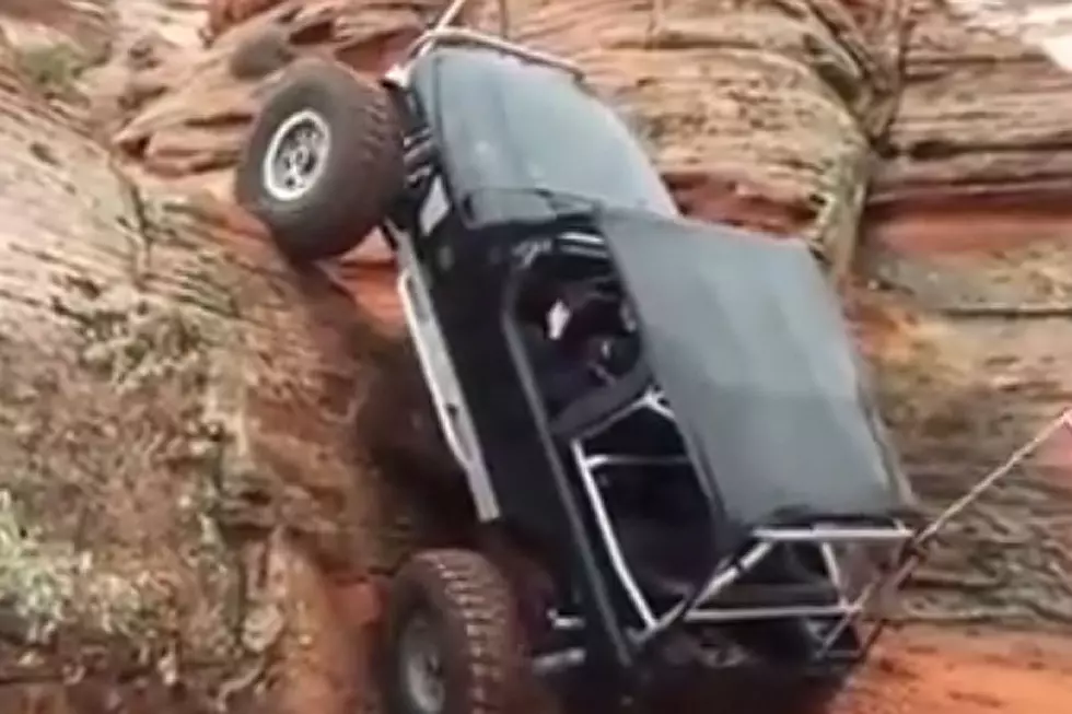 Jeep Climbing Mountain Sideways Defies the Laws of Everything