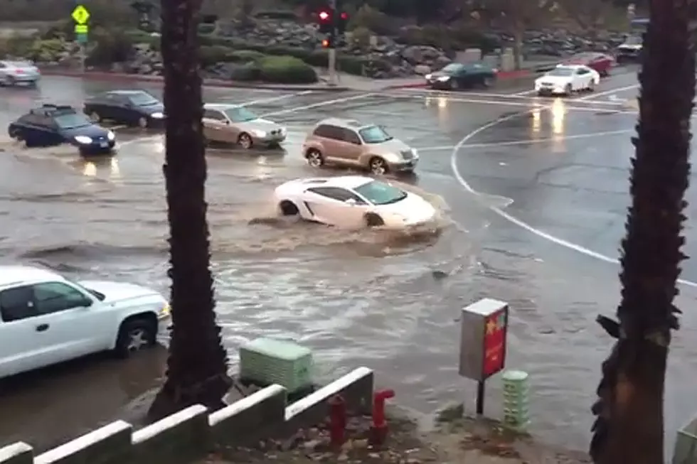 Oh, Nothing, Just a $200K Lamborghini Driving Through Flood