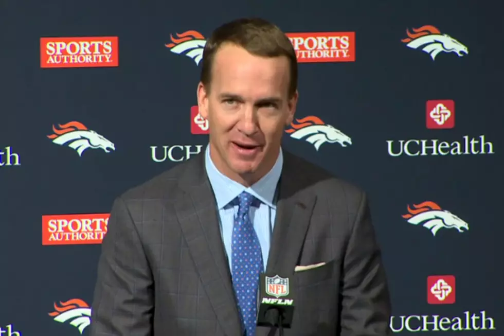 Peyton Manning Officially Retires, Chokes Up During Press Conference