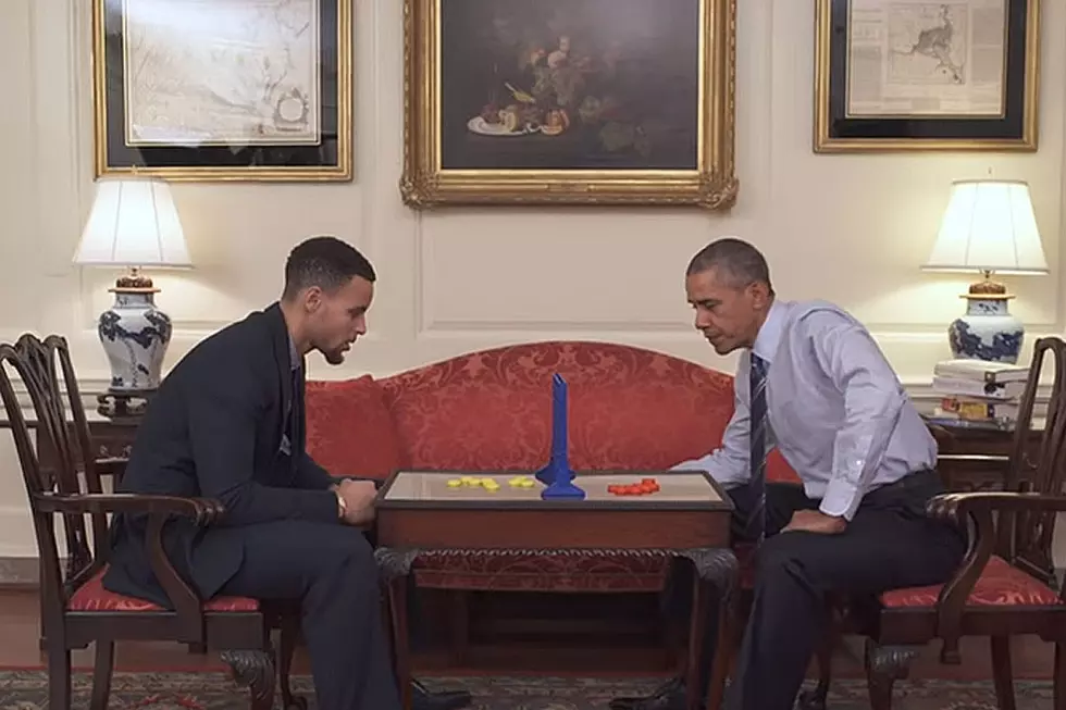 Watch President Obama and Steph Curry Play Connect Four
