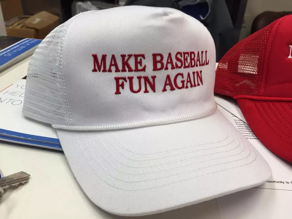 Bryce Harper Rocks a ‘Make Baseball Fun Again’ Hat in Interview