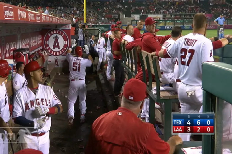 Angels’ Ji-Man Choi Hits His First Home Run, Celebrates With Invisible Teammates