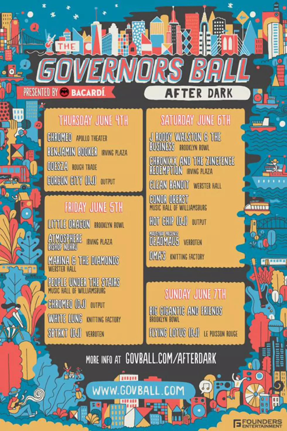 Governors Ball Announces 2015 After Dark Parties