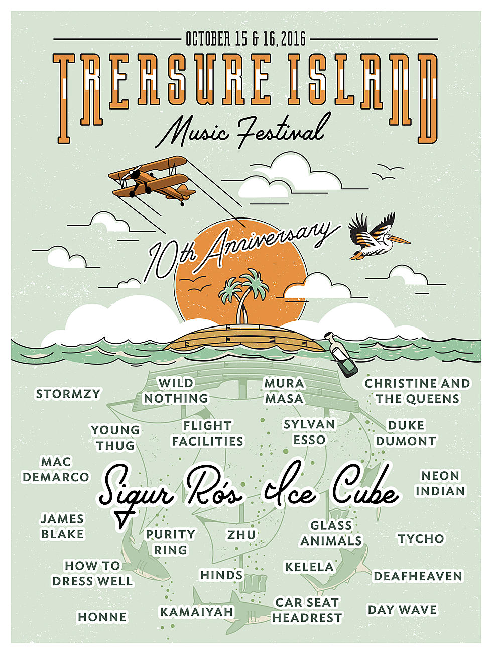 TREASURE ISLAND Announces Lineup for 10th Annual Event Oct. 15 &#038; 16 in San Francisco