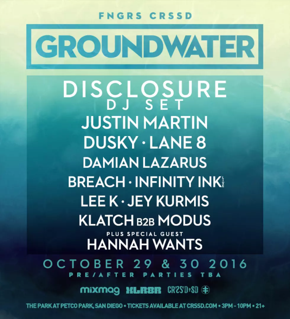 GROUNDWATER Comes To San Diego October 29 & 30