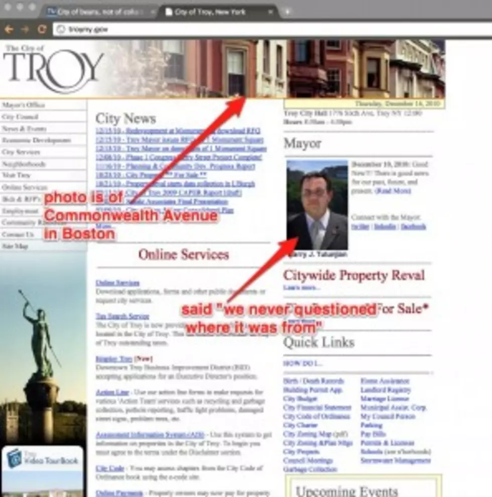 Troy NY Uses Boston On Website