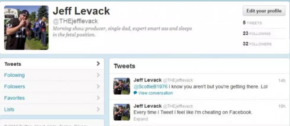 Levack Has Finally Joined Twitter