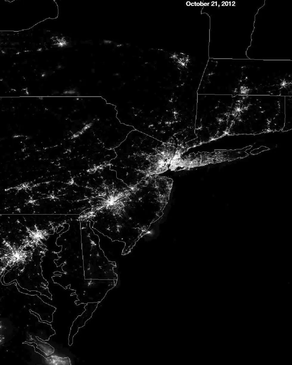 Photos of NYC + East Coast at Night Before and After Sandy