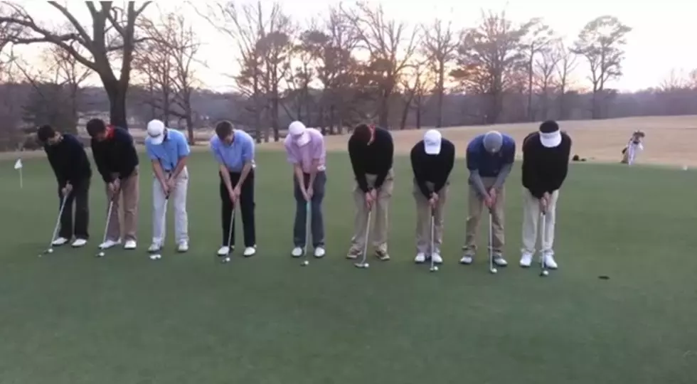 NIne Golfers Make Putts In The Same Hole At The Same Time [VIDEO]