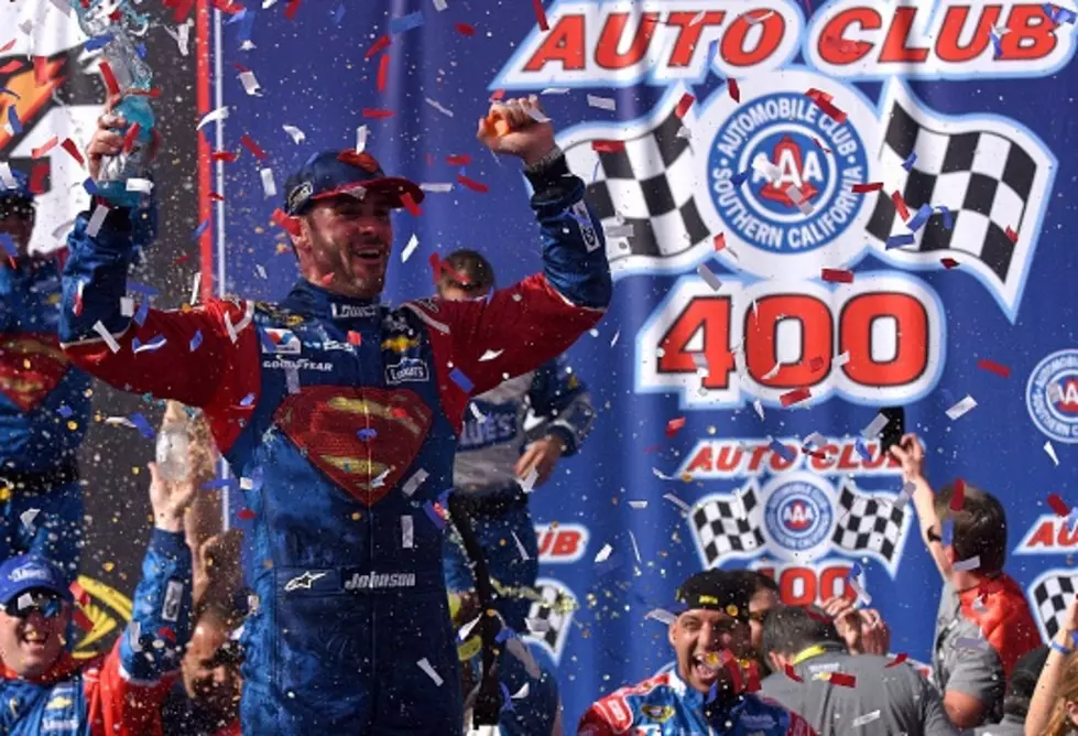 Superman Wins NASCAR’s Auto Club 500