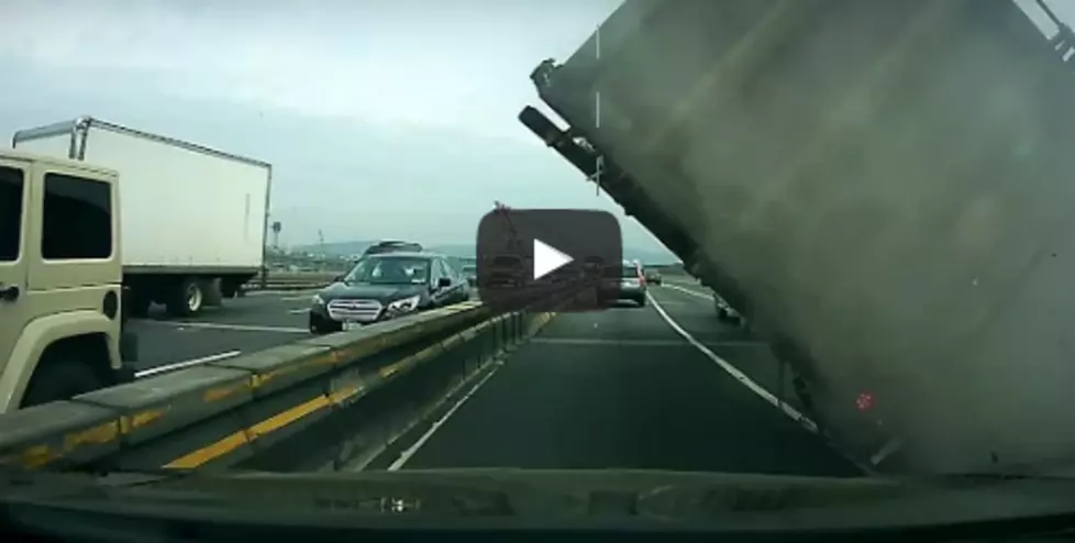 Truck from Cohoes Flips on Tappan Zee Bridge [Watch]