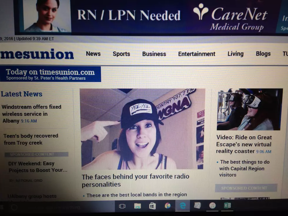 When You Go to A Website and See Your Face Front and Center