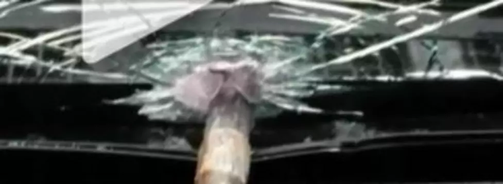 Local Man&#8217;s Windshield Pierced By Mysterious Arrow (VIDEO)
