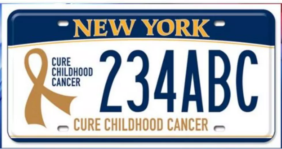 Childhood Cancer Awareness NY License Plates