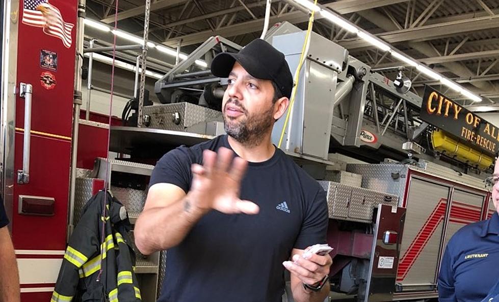 David Blaine Visits Albany Firehouse
