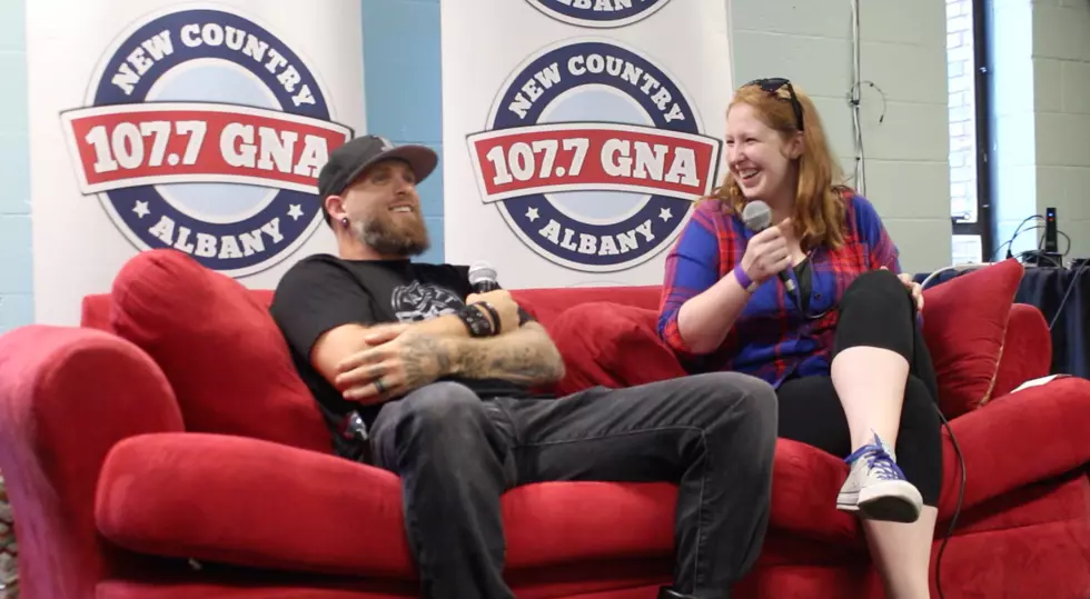 Brantley Gilbert Learns "Baby Shark" Backstage at SPAC [VIDEO]