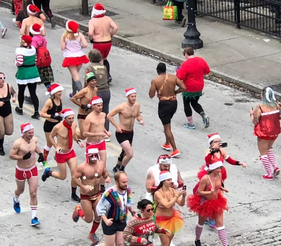 Speedo Sprinters Bare It All for Great ‘Claus’