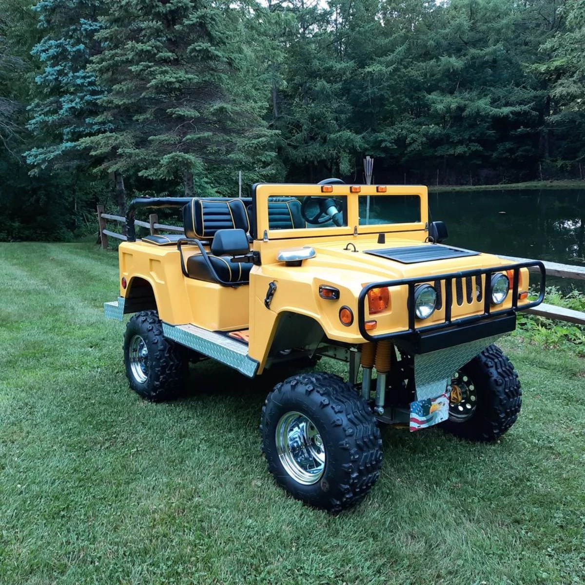 Shock and Awesome: Check Out This Hummer Golf Cart For Sale in E.