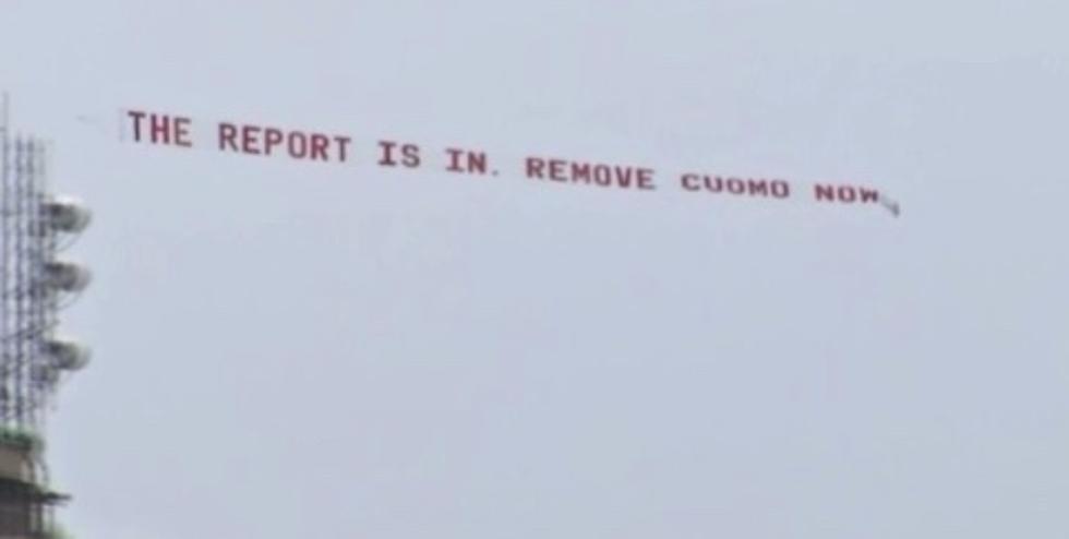 Airplane in Albany Flies ‘NY Tough’ Message for Disgraced Governor