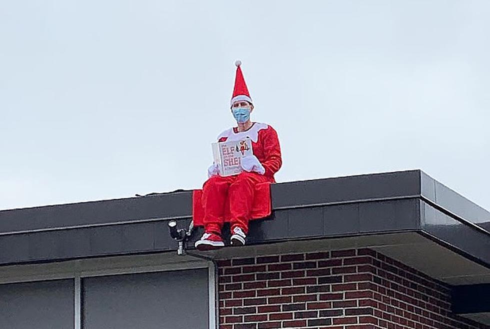 Giant, Real Life Elf On A Shelf Appears On A Capital Region Rooftop