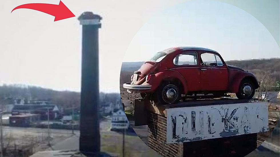 Dude! Who Parked Their Car On Top of a Smokestack in Amsterdam?