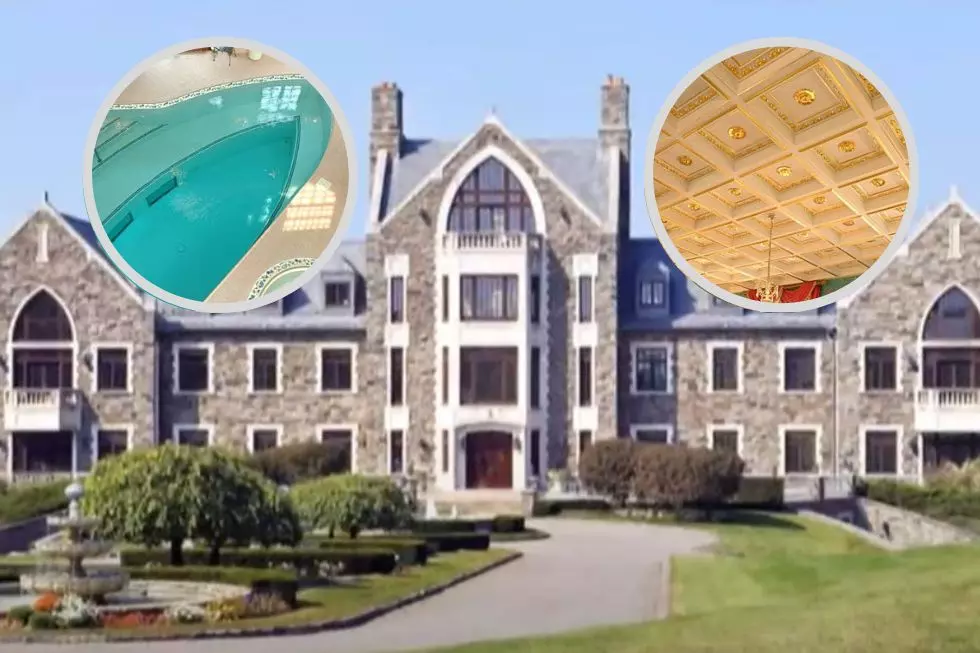 Rexford Llenroc Mansion Boasts 24K Gold Ceilings & Sailboat-Shaped Indoor Pool