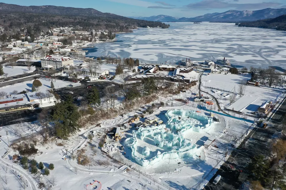 Love the Ice Castles? See Stunning Pics from High Above Lake George!