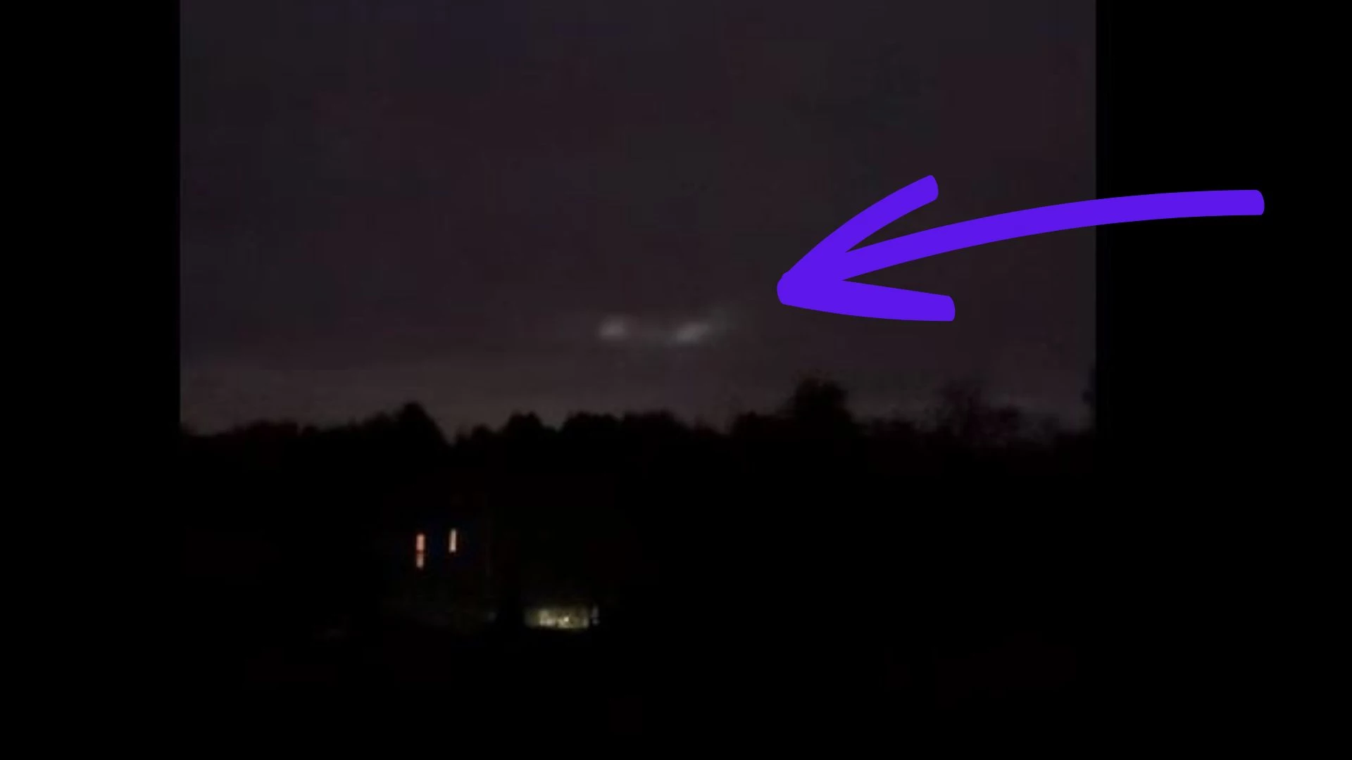 Did you see a trail of lights in the sky? They weren't UFOs.