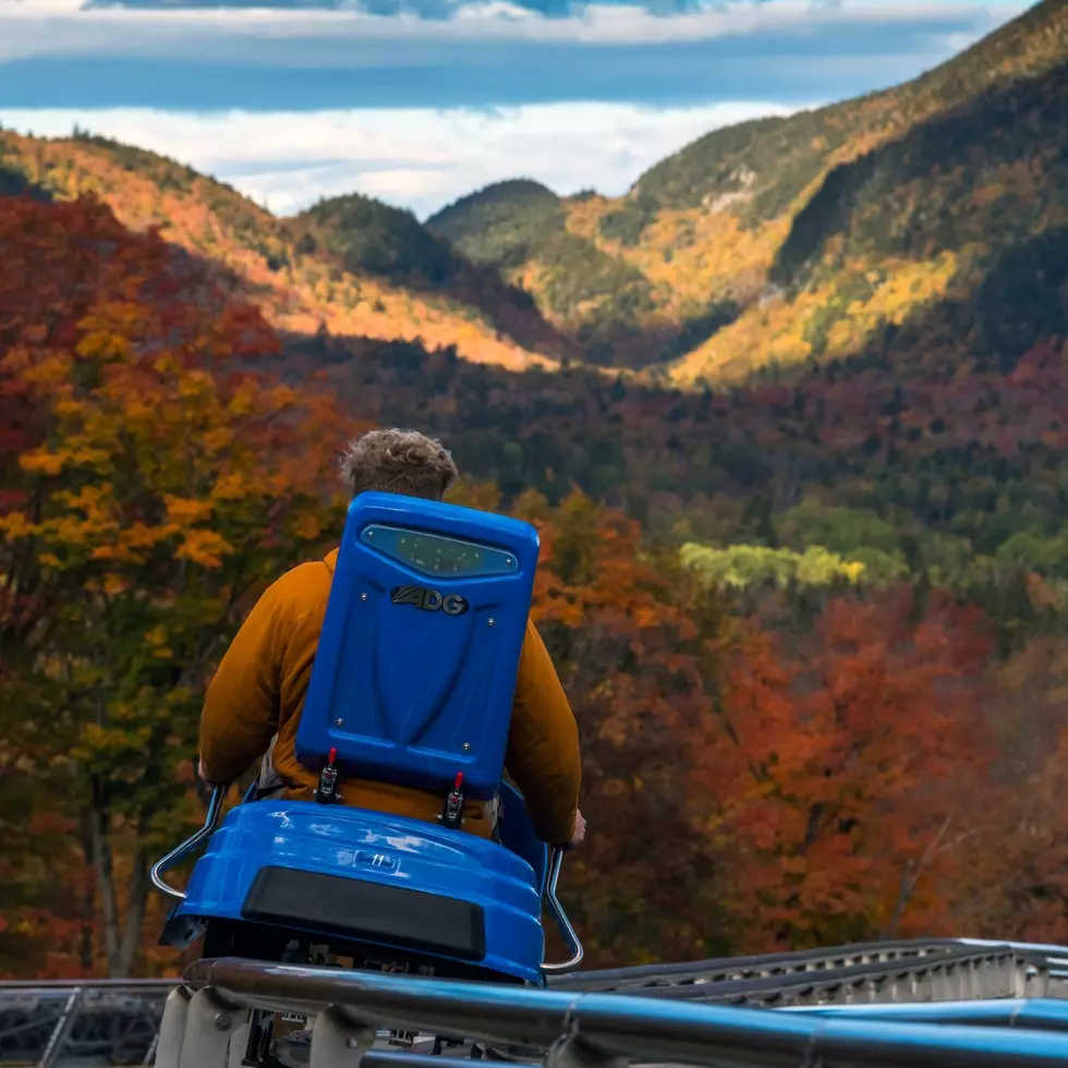 Stunning NY Fall Foliage While Riding America's Longest Coaster